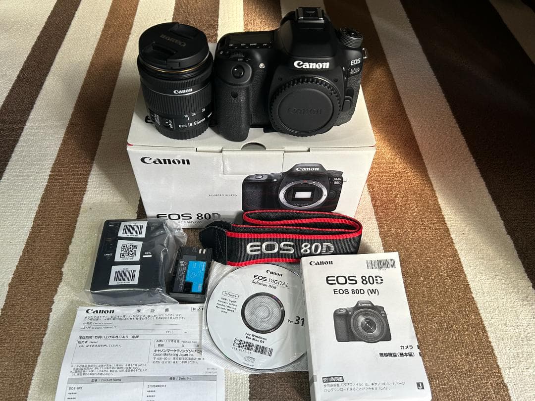 【美品】Canon EOS80Dレンズセット【撮影枚数1,543枚】