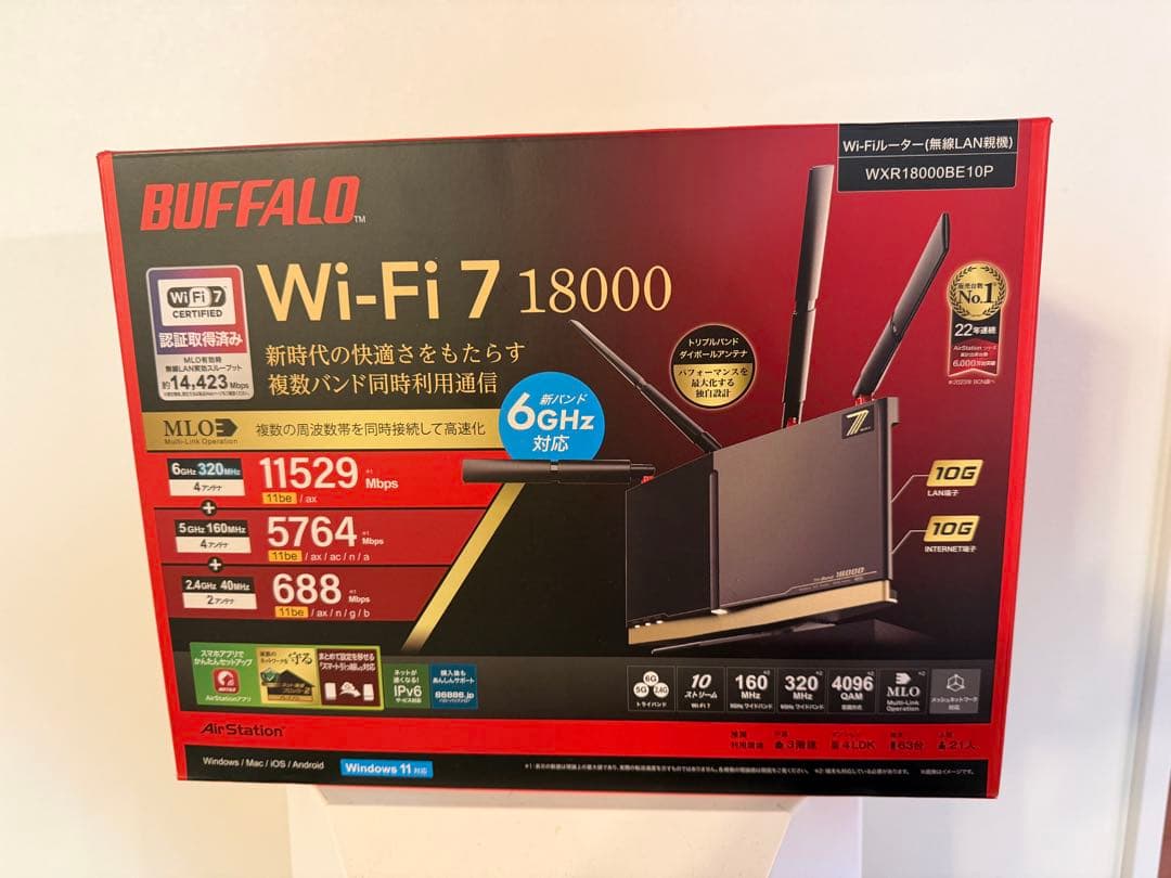 新品未開封BUFFALOバッファローWXR18000BE10P