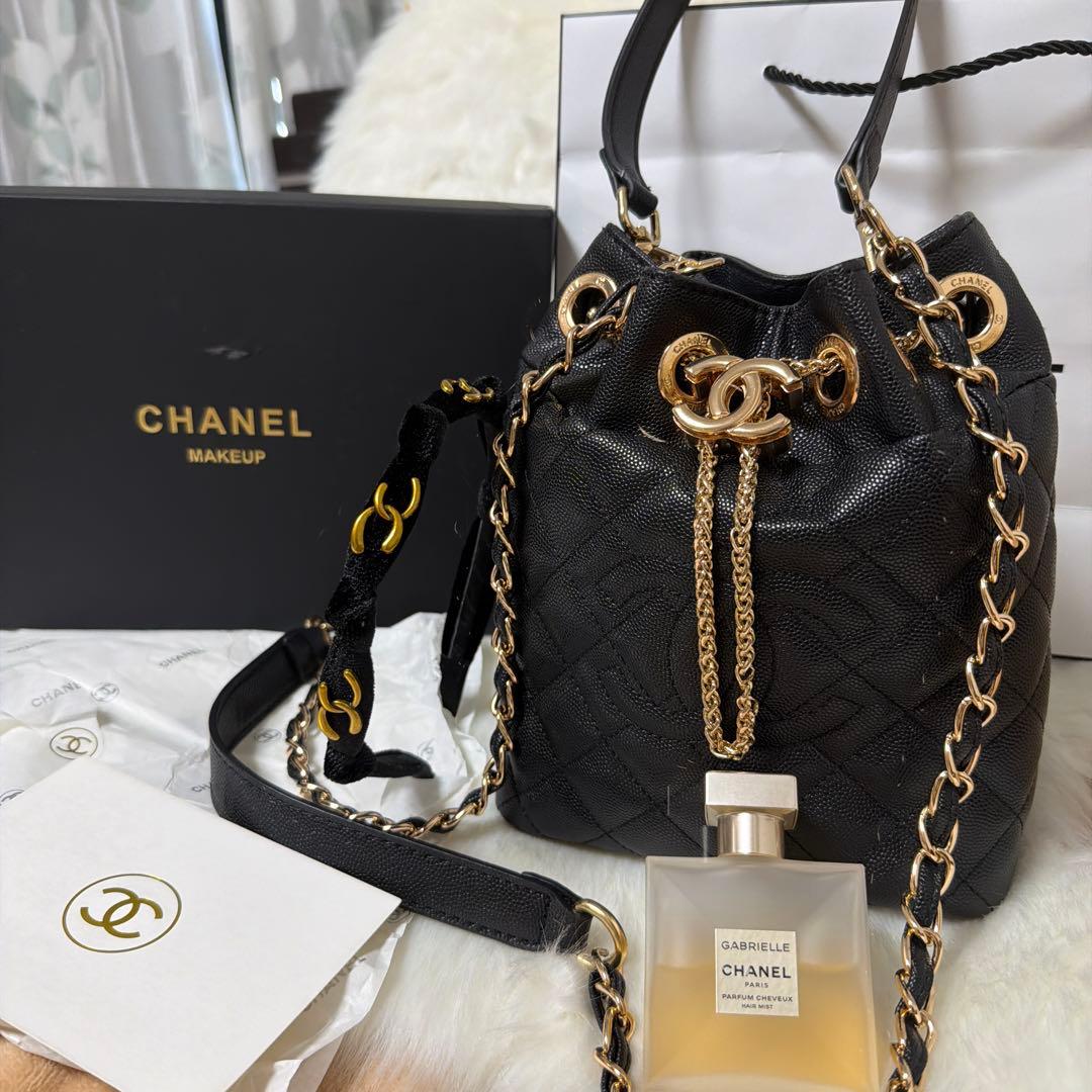 CHANEL ノベルティ 非売品 巾着 バケツ型 ショルダーバッグ