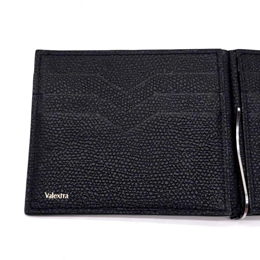 ✨未使用✨ ヴァレクストラ　マネークリップ　カーフスキン　ブラック　付属品完備