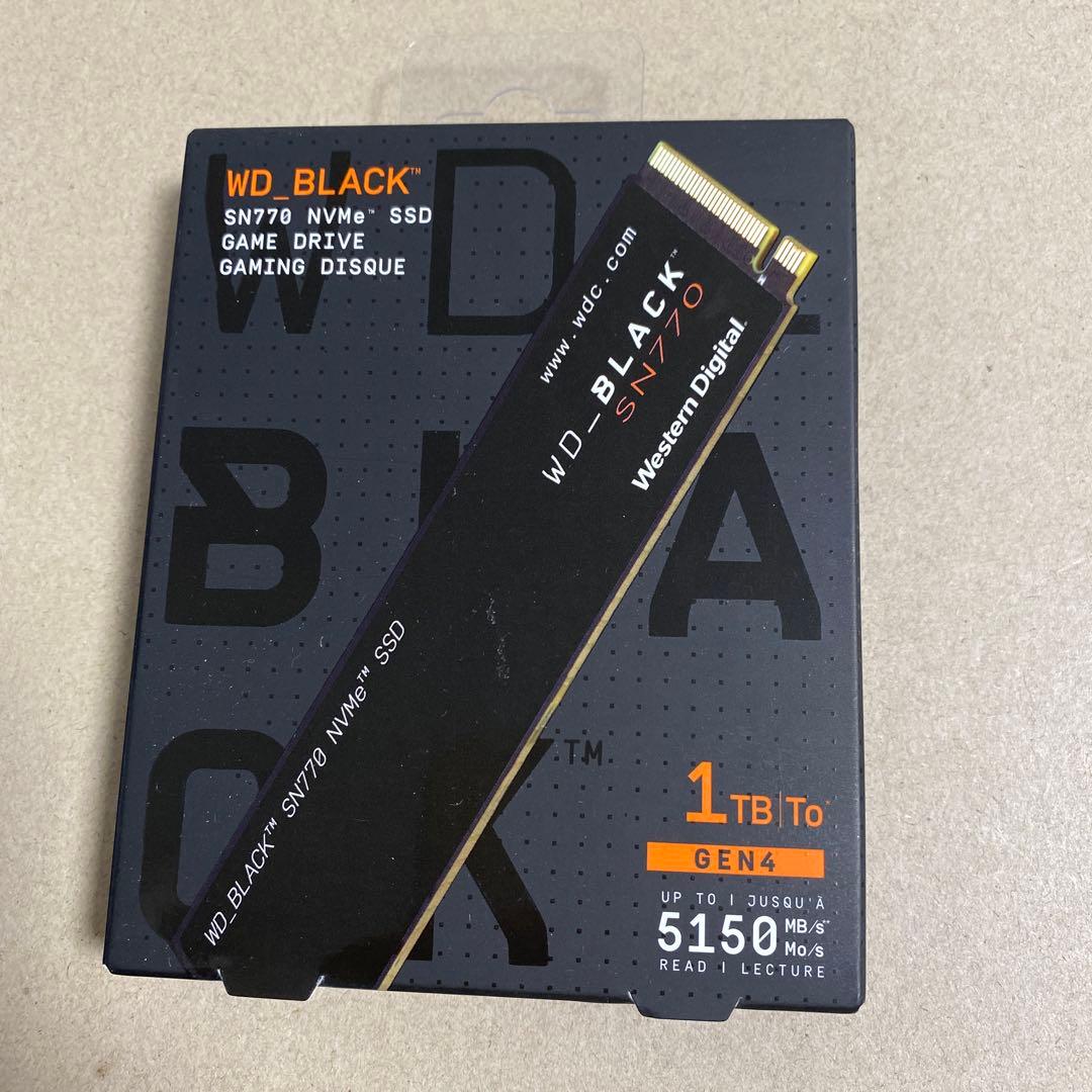 ウエスタンデジタル　内蔵SSD 1TB WD Black SN770