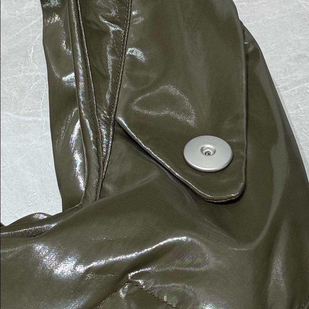 【OMAR AFRIDI】FOAMED LIDIA BAG DEEP GREEN