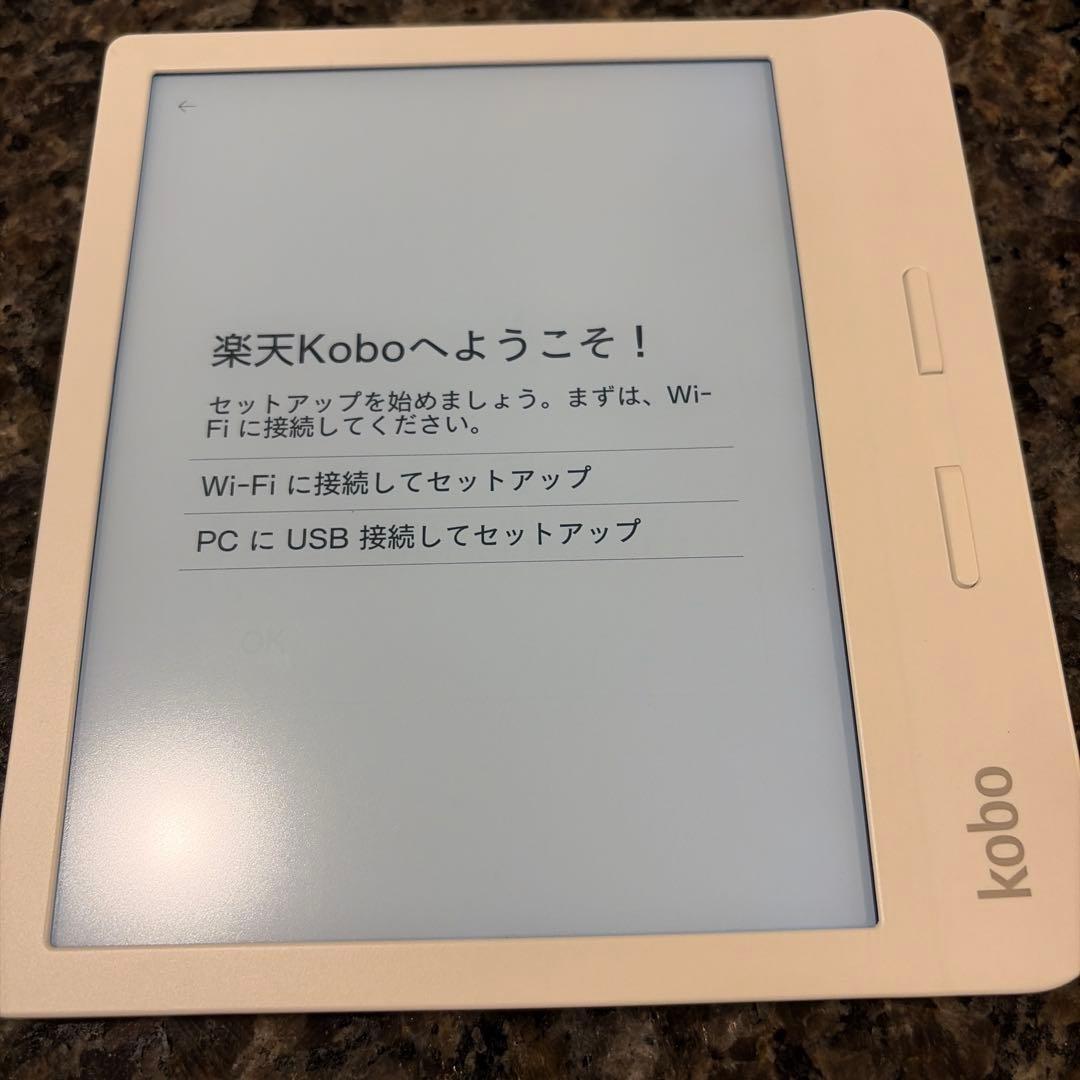 【美品】楽天kobo libra H20 ホワイト　純正ケース付き