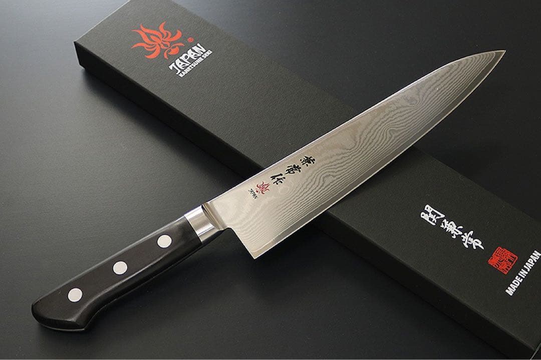 包丁 兼常作 33層ダマスカス鋼VG-10 牛刀210mm