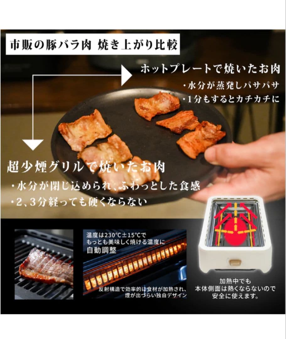 GLAMP SG-01 ブラック 超少煙グリル