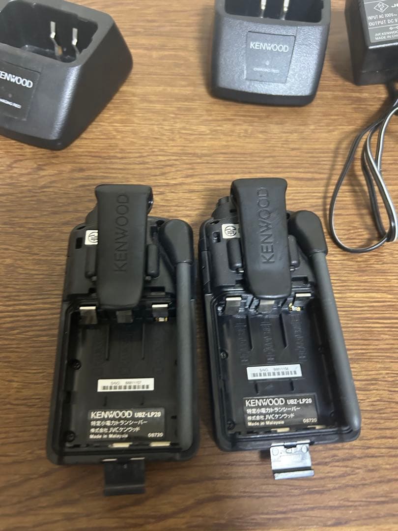 KENWOOD UBZ-LP20 特定小電力トランシーバー 充電器付属