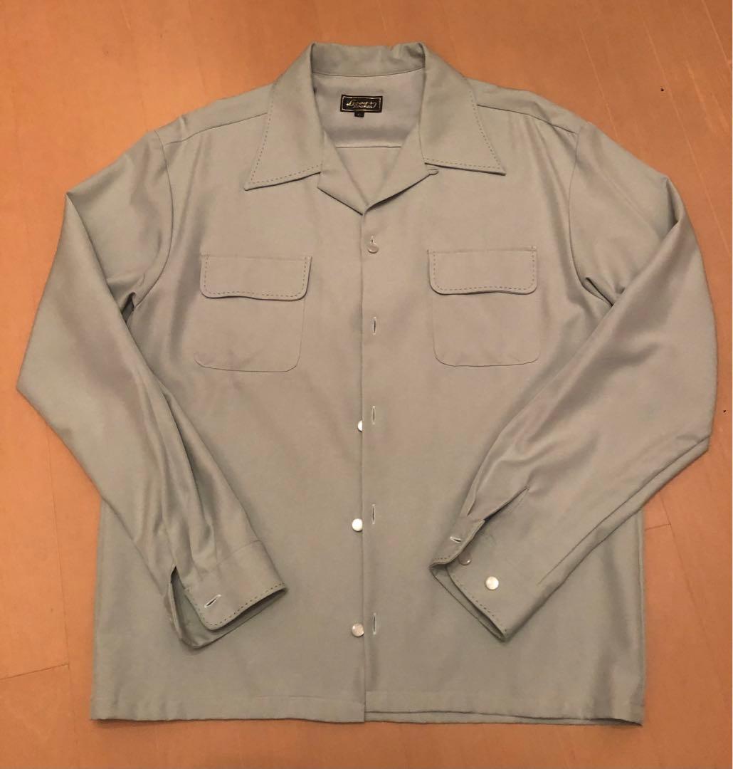 Good Rockin' 長袖シャツ L ライトブルー（ペパーミントグリーン）