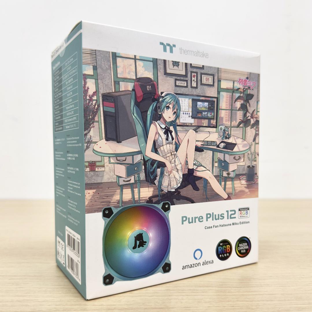 新品未開封 初音ミクコラボ PCケースファン 非売品ぬいぐるみ セット