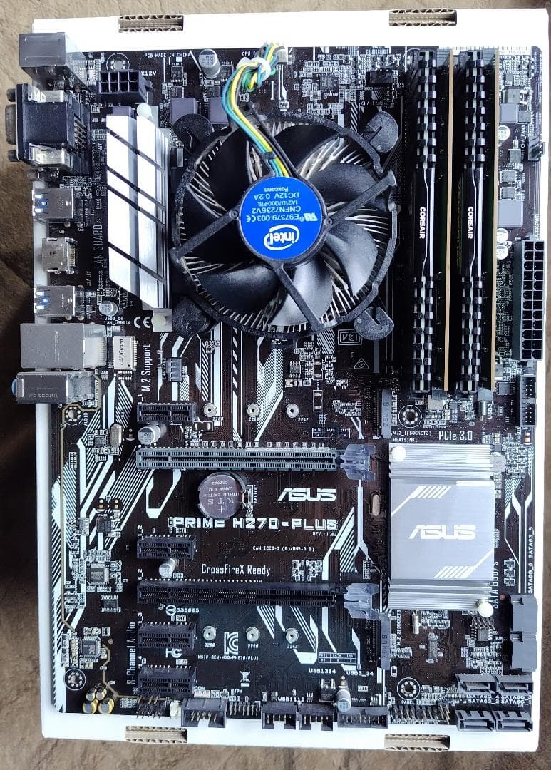 ASUS PRIME H270-PLUS /i7-7700クーラー/24GB