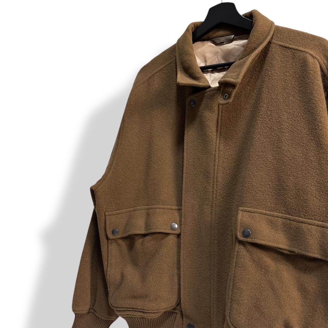 貴重 90s ヴィンテージ ブルゾンジャケット メルトン ウール レトロ 古着