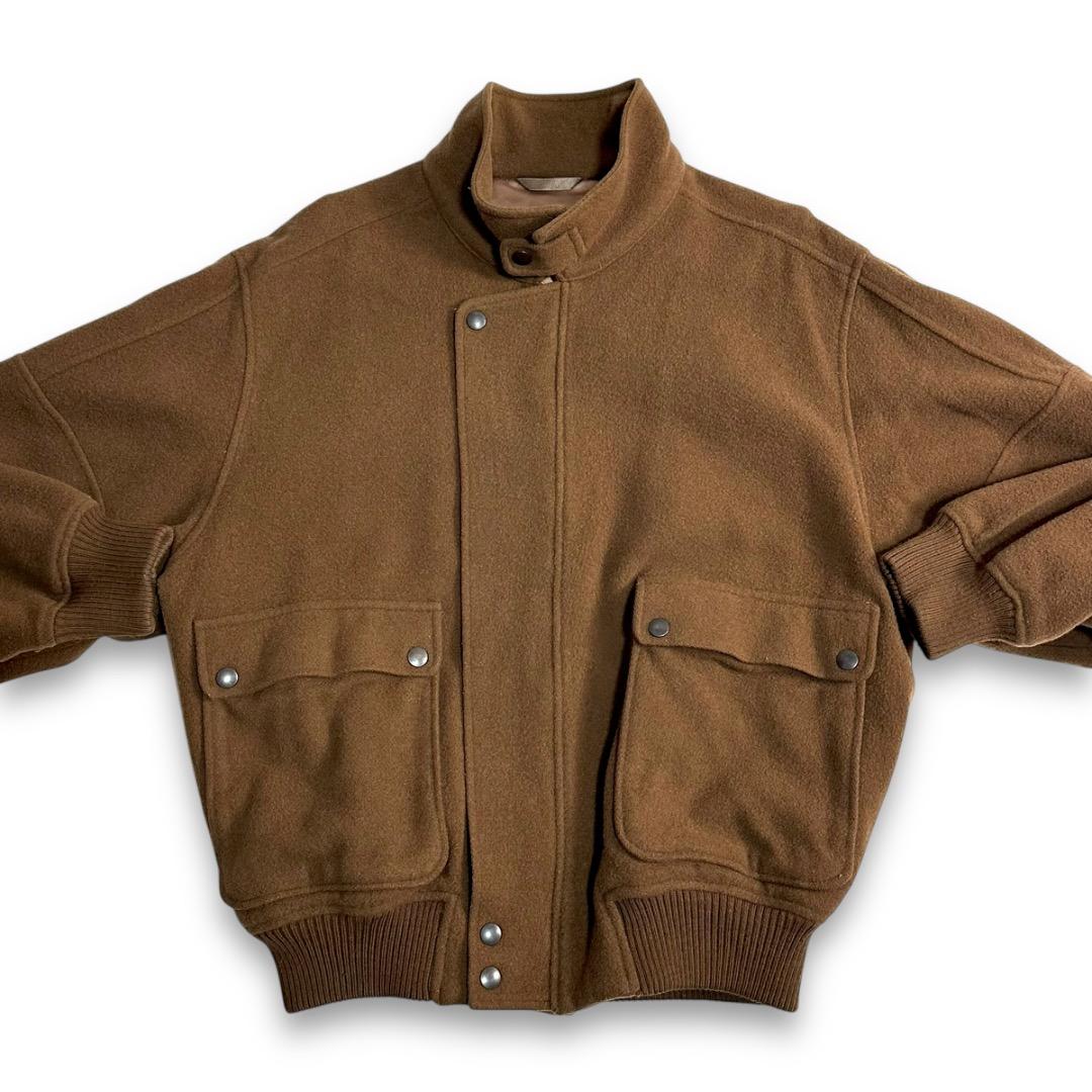 貴重 90s ヴィンテージ ブルゾンジャケット メルトン ウール レトロ 古着