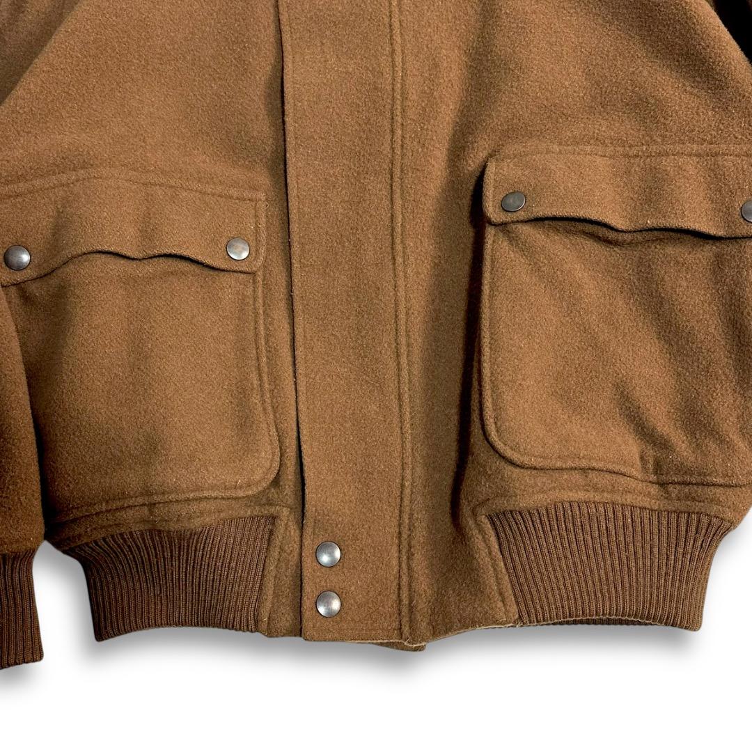 貴重 90s ヴィンテージ ブルゾンジャケット メルトン ウール レトロ 古着