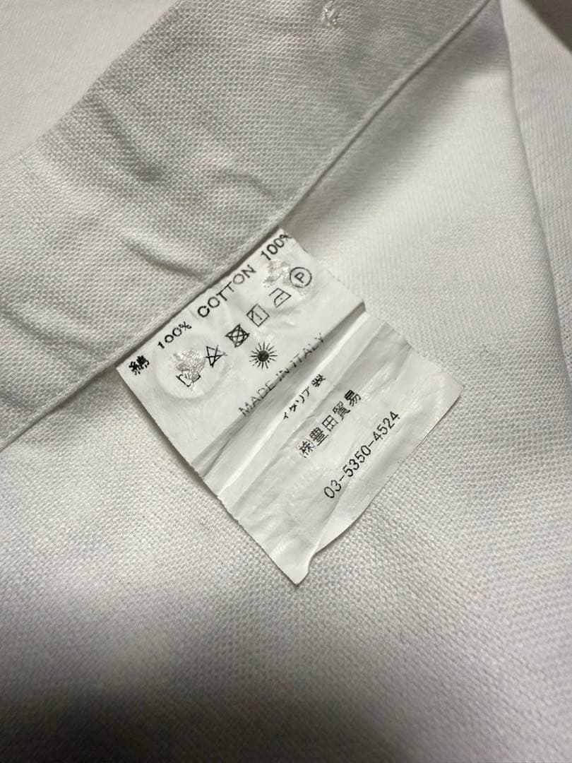 GIANNETTO／ジャンネット／OXカッタウェイシャツ／ホワイト／L