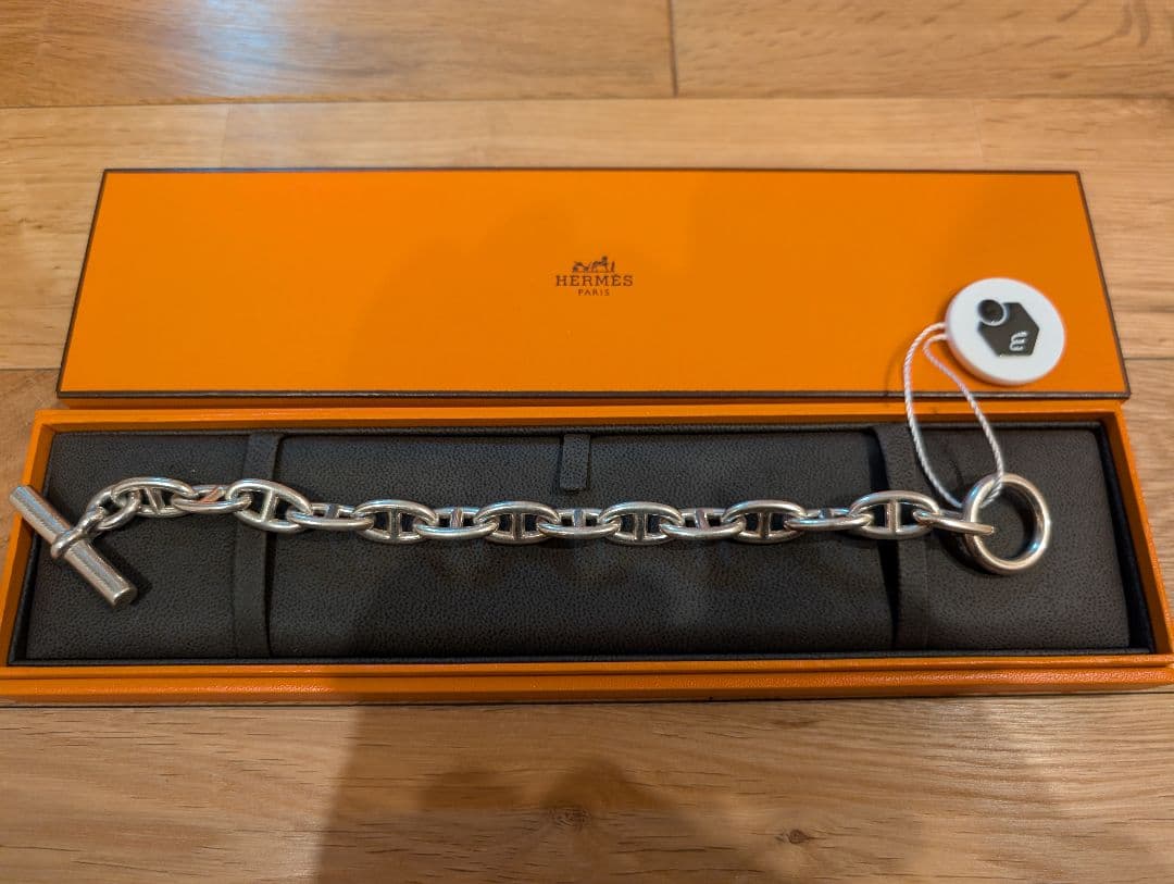 エルメス　HERMES シェーヌダンクル　GM 14コマ 艶あり　鑑定済み