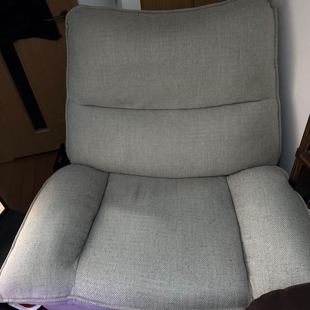 S*J様 グレー ファブリック 1人掛けソファ