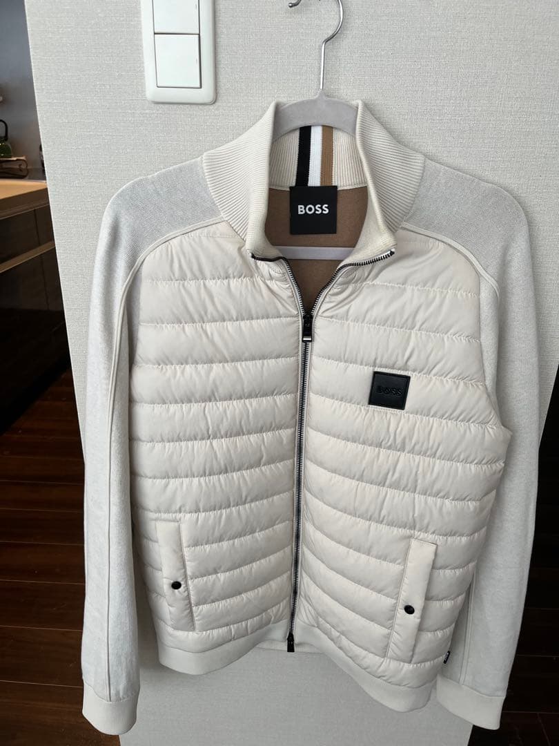 BOSS パデッドジャケット　アイボリー M