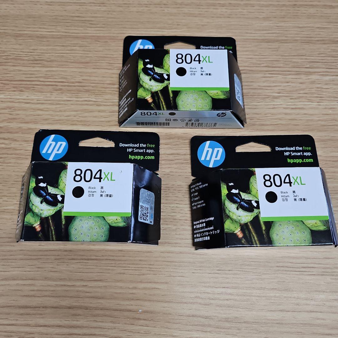 インクカートリッジ HP 804XL T6N12AA（黒 増量）　3個セット