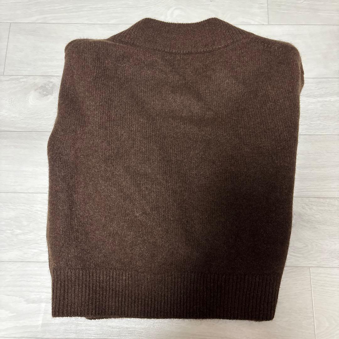 noble YAKワイドVネックニット