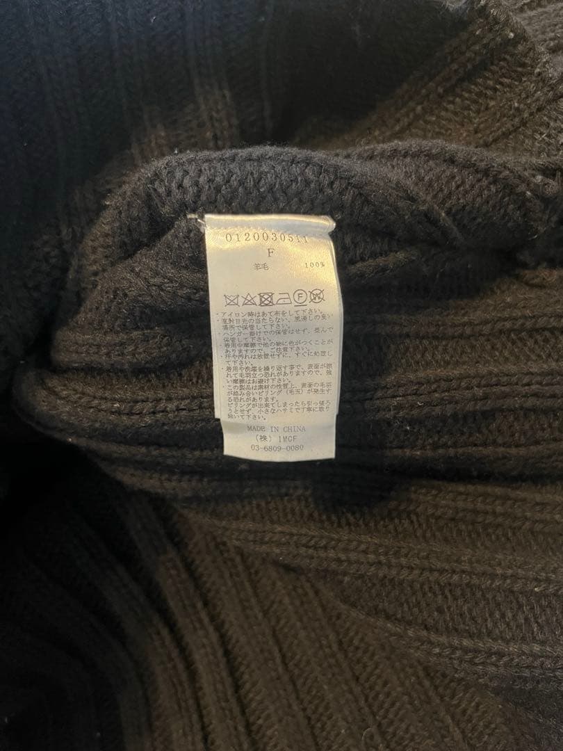 トップス perverze Crash Wide Snood Short Knit