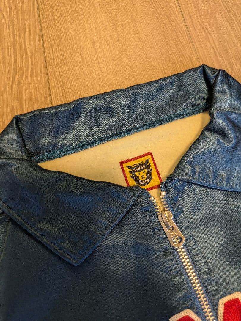 HUMAN MADE サテンジャケット　ハーフジップ