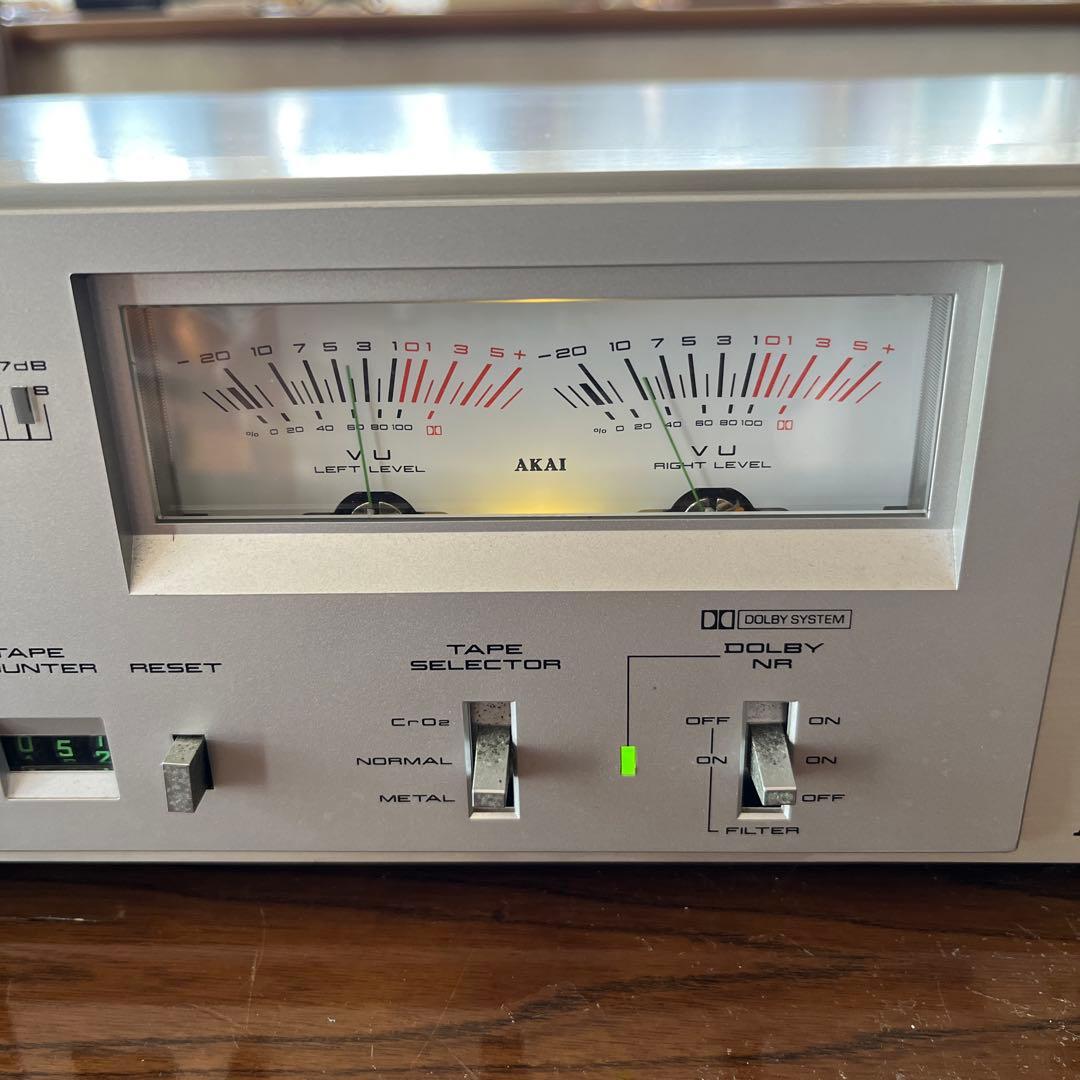 【ジャンク】再生動作確認済 AKAI カセットデッキ GX-F15