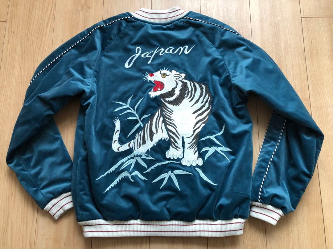 美品！HOUSTON 別珍 スーベニアジャケット(TIGER)／虎 スカジャン