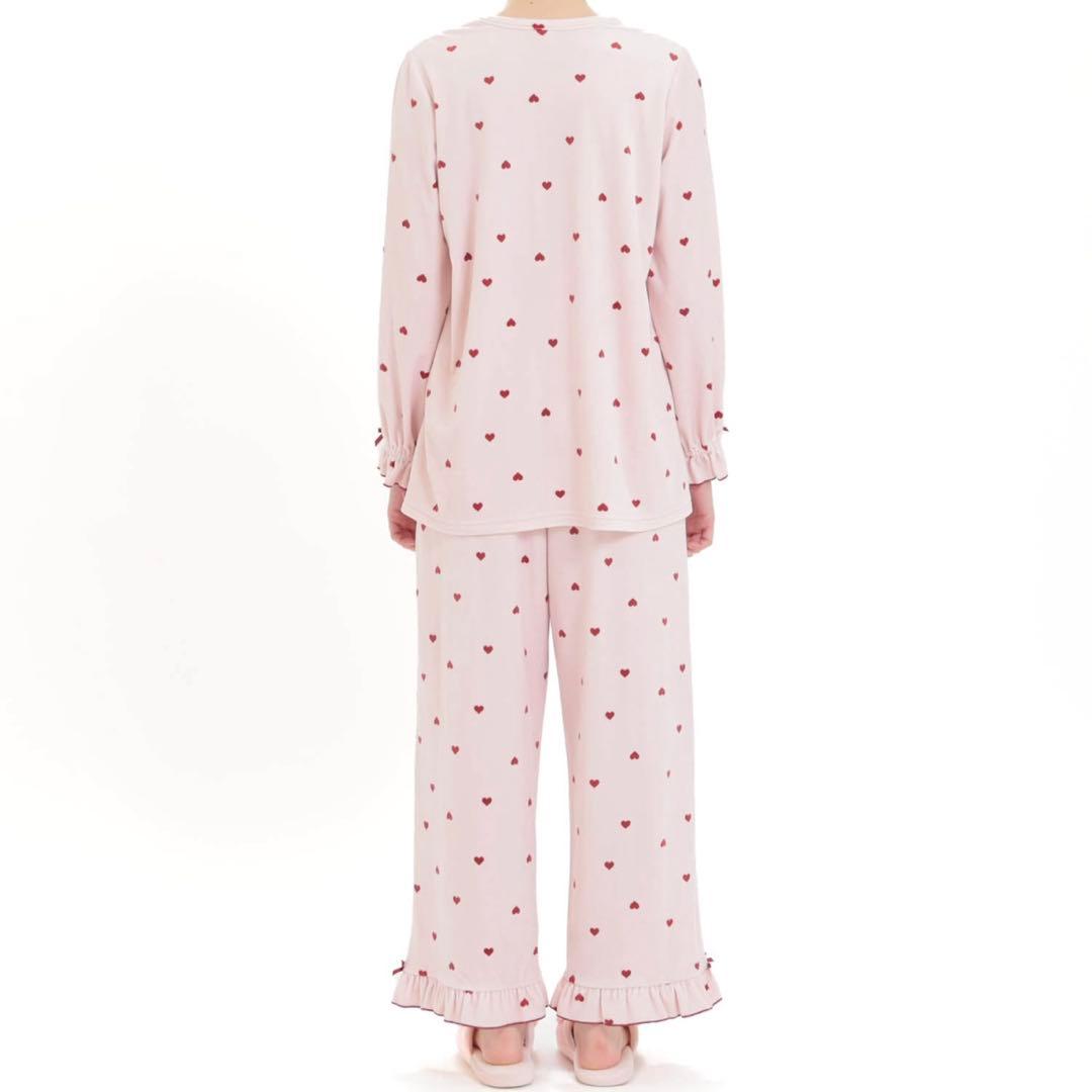 【新品】ナルエー ムーンタン スノースムージー ハート パジャマ［M〜L］ピンク