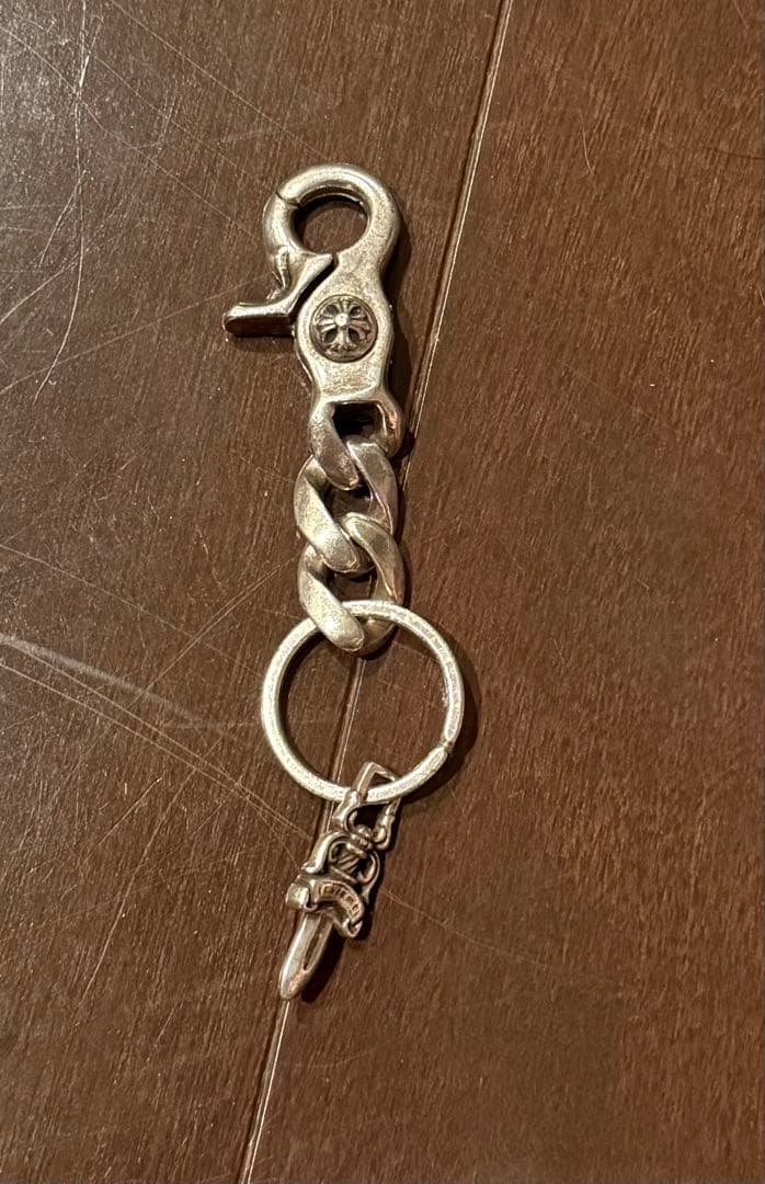 クロムハーツ クリップチェーン クラシック ショート キーチェーン 2リング