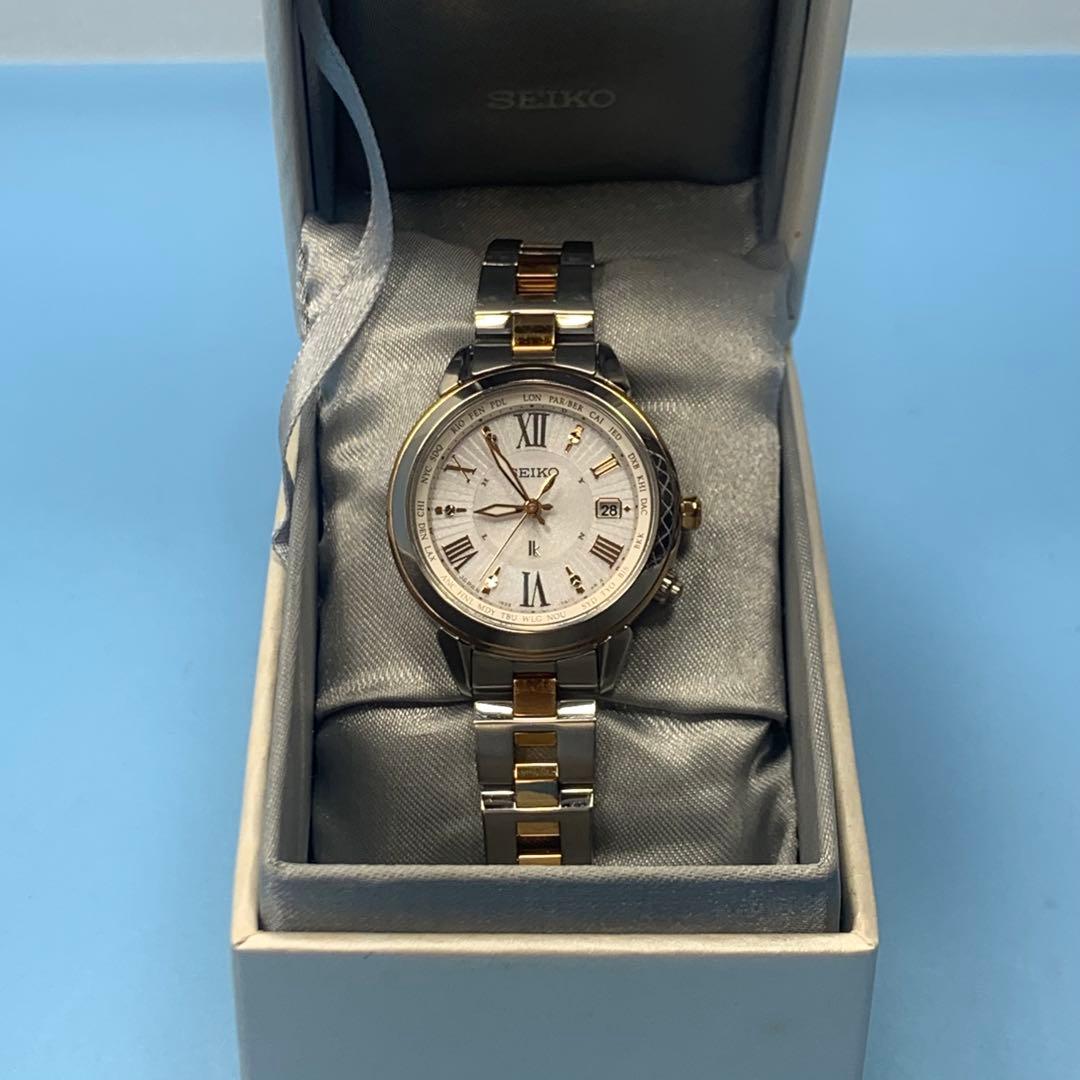 seiko ルキア 1b25-0ap0 ラッキーパスポート　チタンケース　腕時計