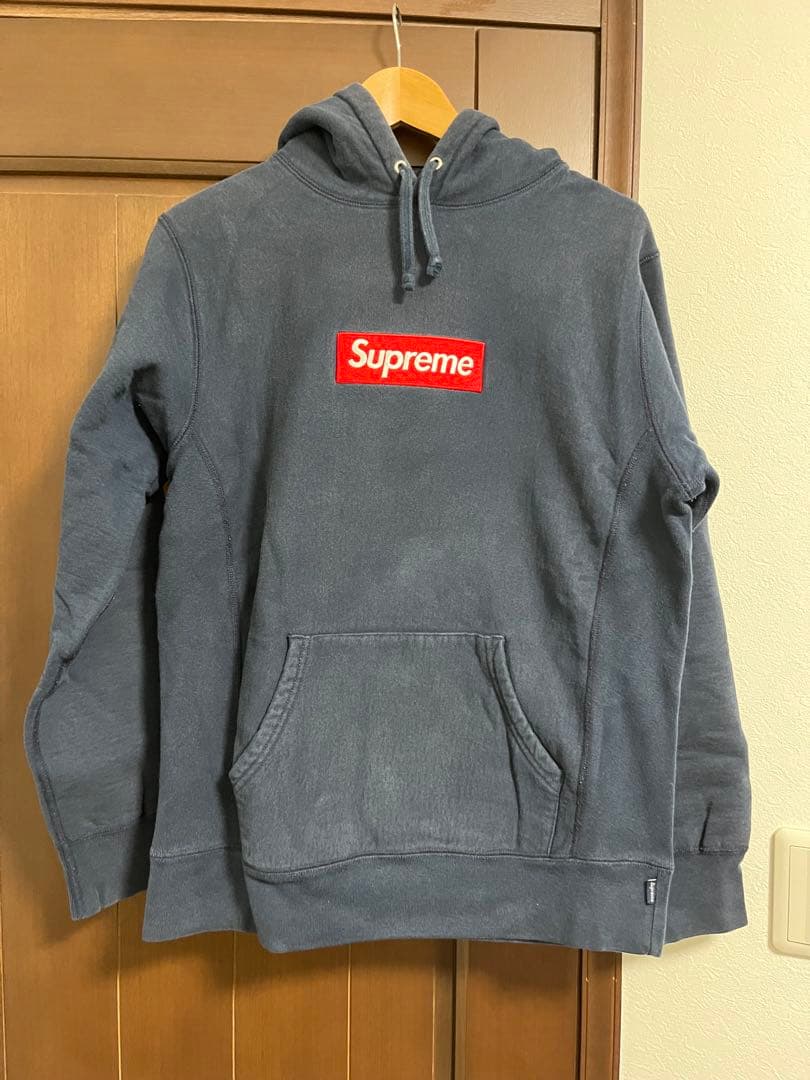 Supreme boxロゴ ネイビーM