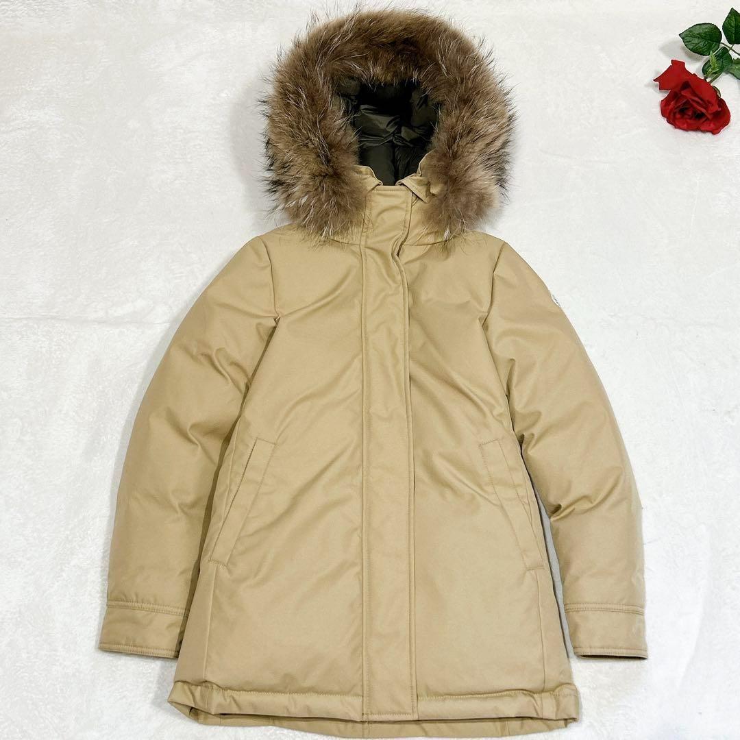 未使用✨　ピレネックス　ボルドー　ダウンジャケット　ファー　36 ベージュ