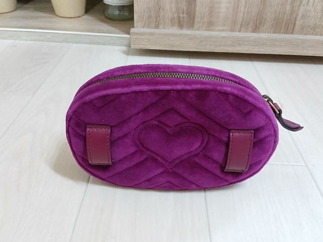 GUCCI グッチ GGマーモント ベルベット ベロア バッグ　パープル