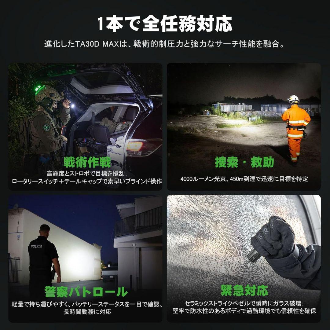 【未使用品】NEXTORCH ta30d max LED 懐中電灯 高輝度