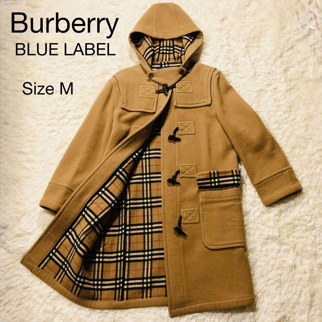 希少★ Burberry バーバリー ダッフルコート ノバチェック キャメル M