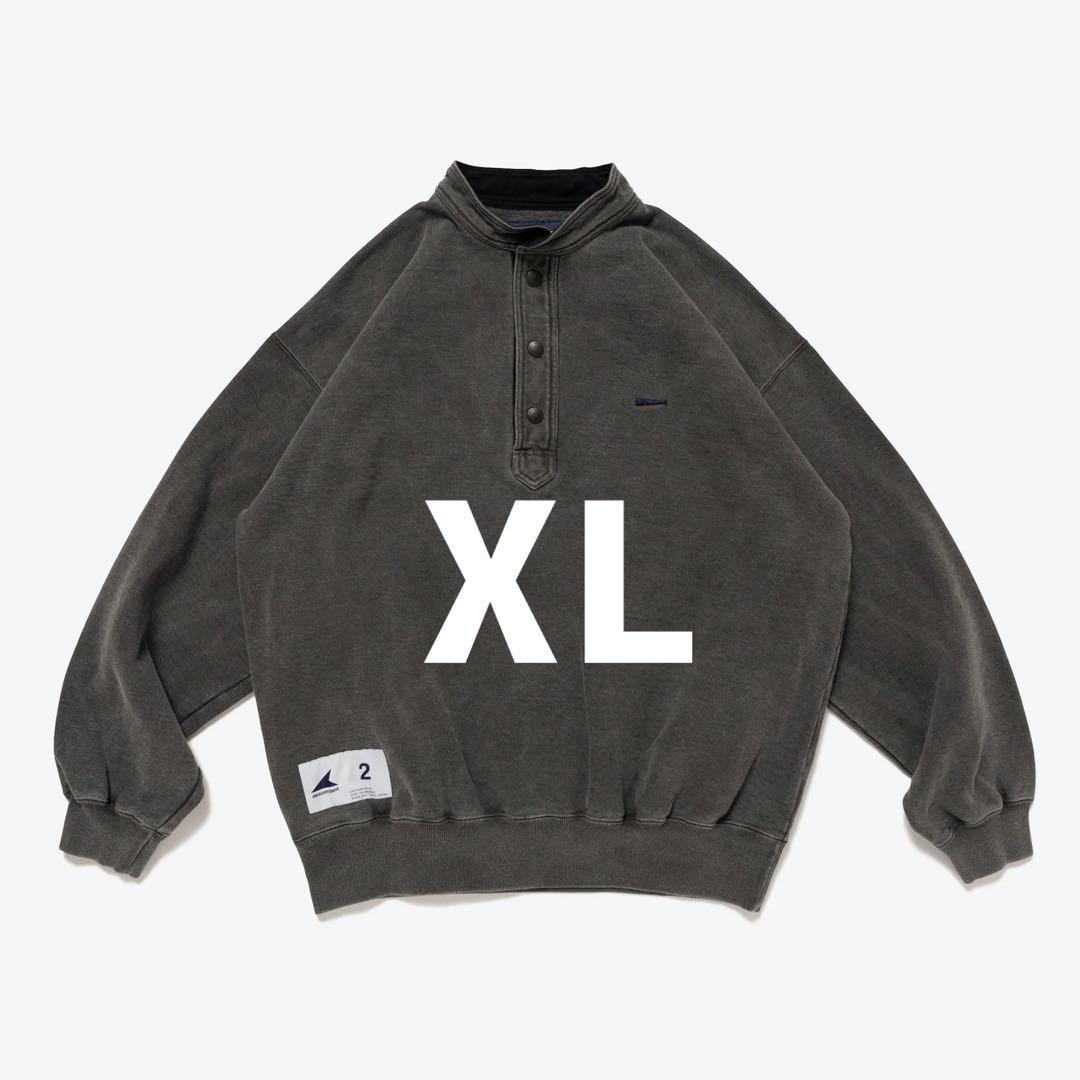 トップス DESCENDANT VOIL HENLEY NECK PIGMENT DYE