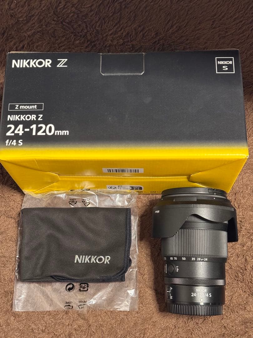 美品 NIKKOR Z 24-120 F4S レンズフード フィルター付き