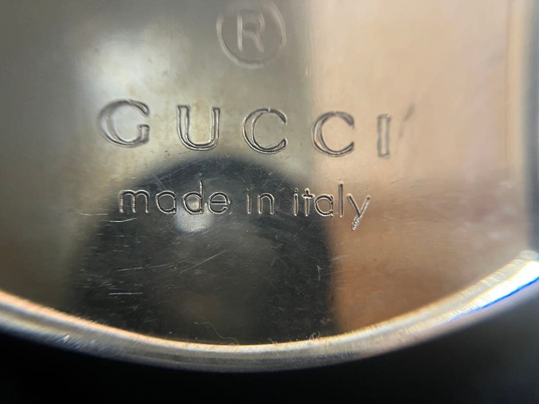 GUCCI シルバー925 ダブルドッグタグ ネックレス プレート 専用箱付き