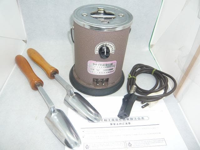 美品　タキイ和裁電化鏝　和裁コテ　和裁こて　タキイ製鏝２本付