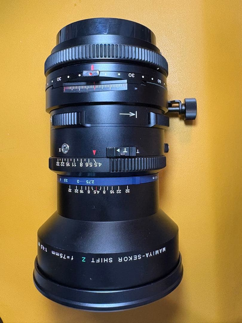 希少MAMIYA-SEKOR SHIFT Z f=75mm 1:4.5 W 美品