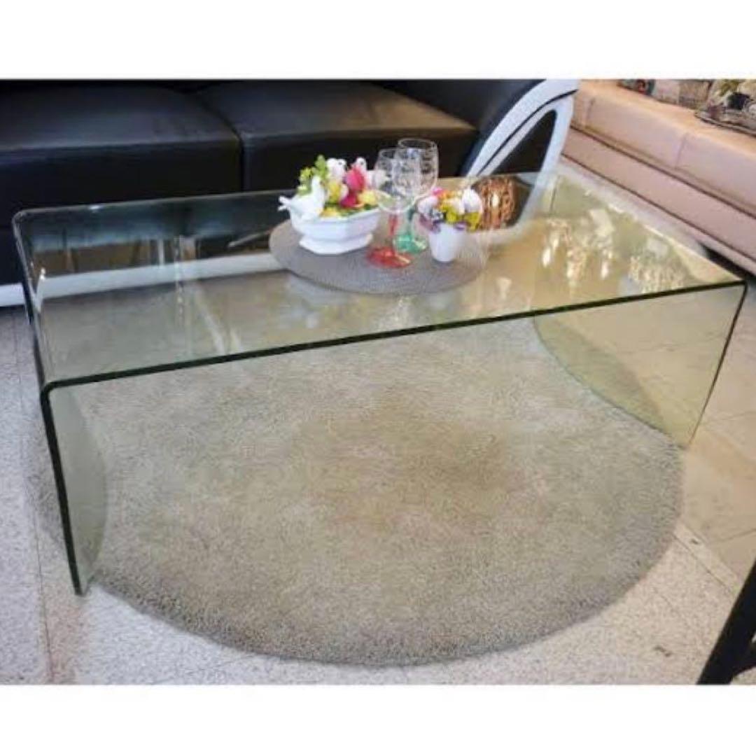 Francfranc フランフラン lavague ガラス コーヒーテーブル