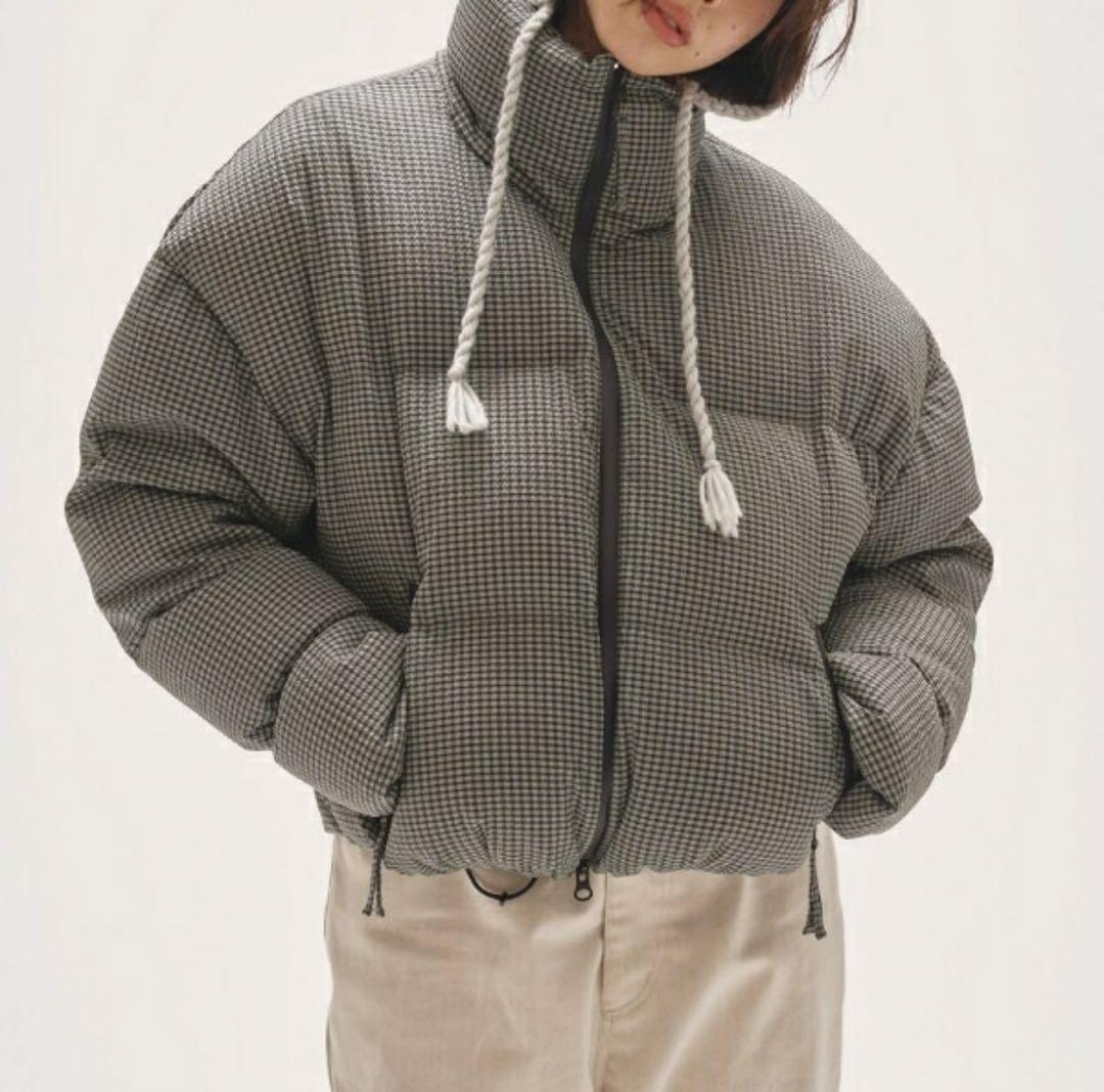 【TODAYFUL】チェックダウンジャケット