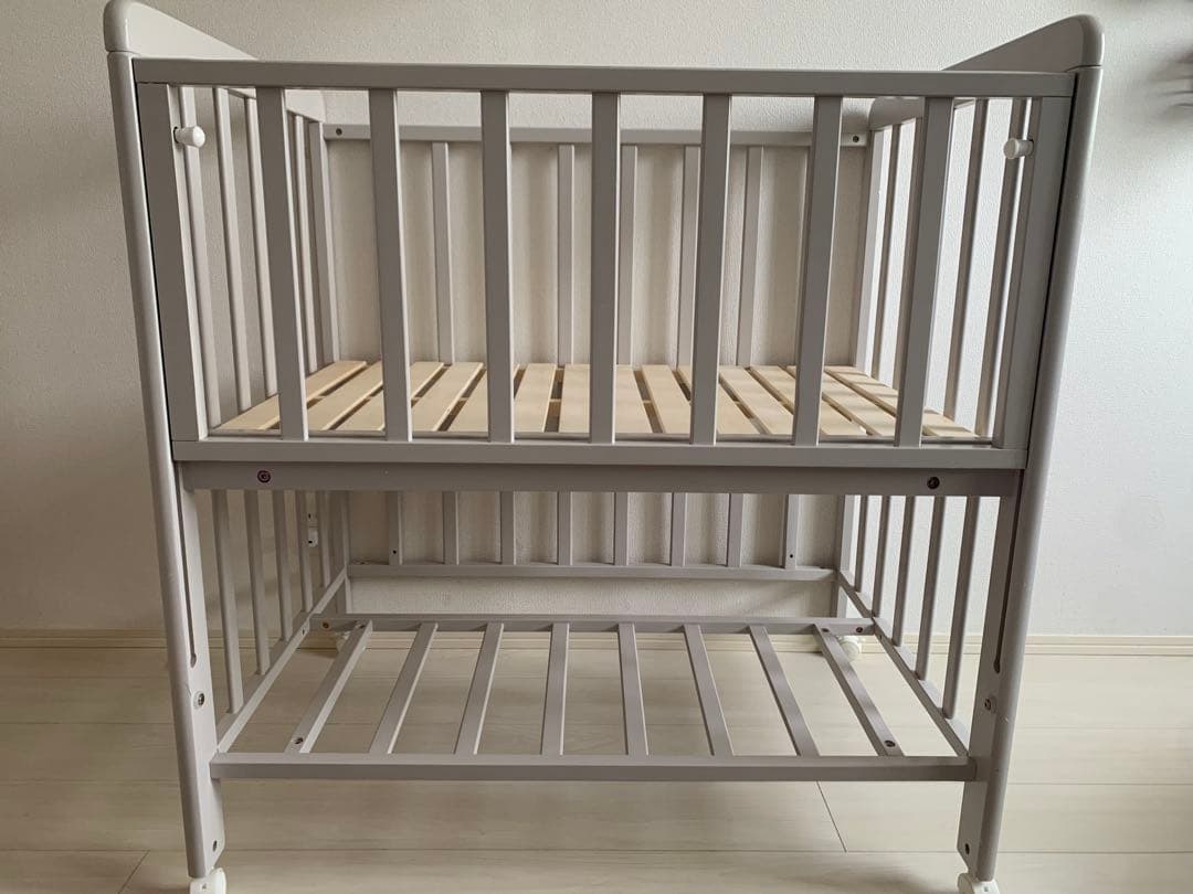 YATOMI ヤトミ ベビーベッド ミニ グレー