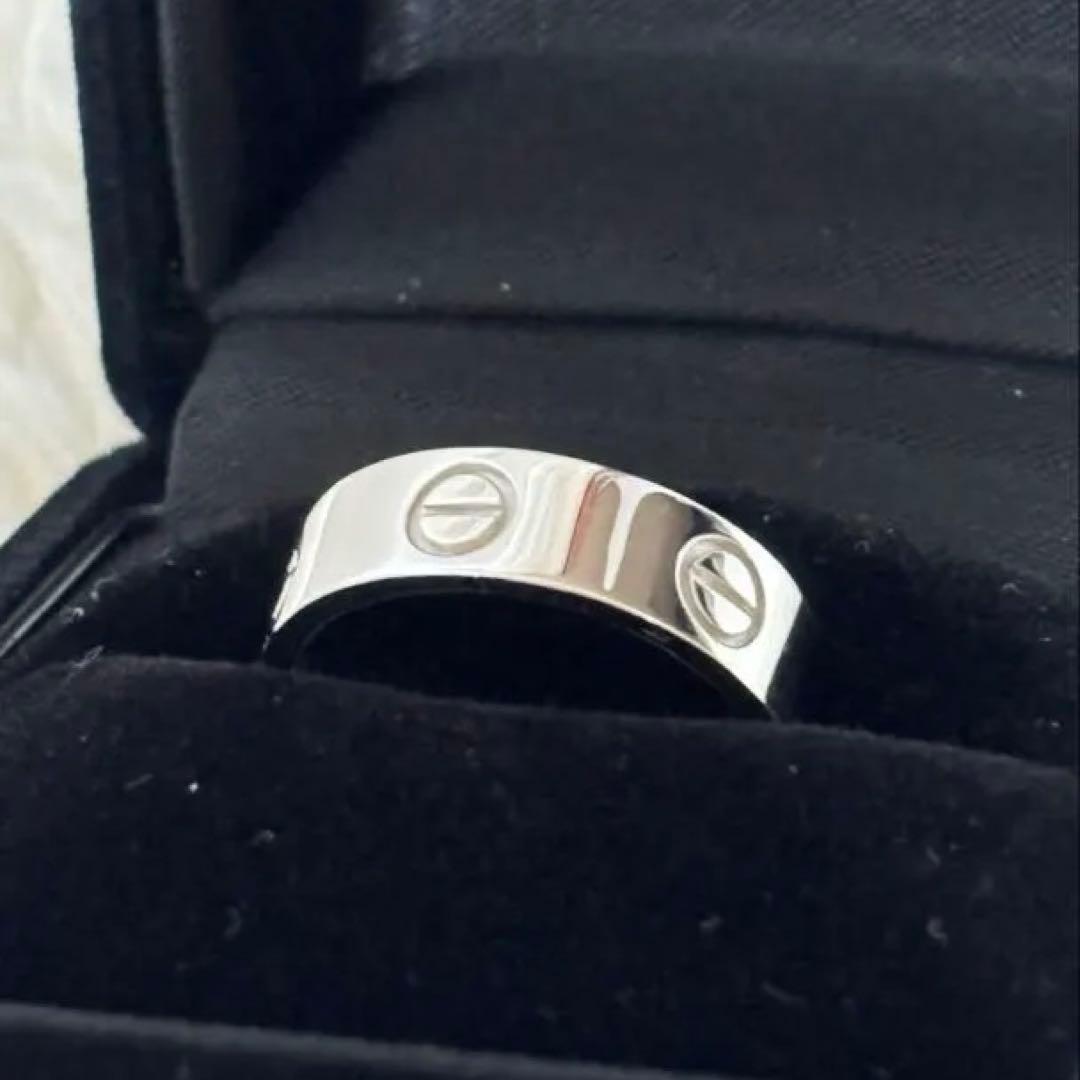 カルティエ ラブリング ラブ 52号 750 ホワイトゴールド WG