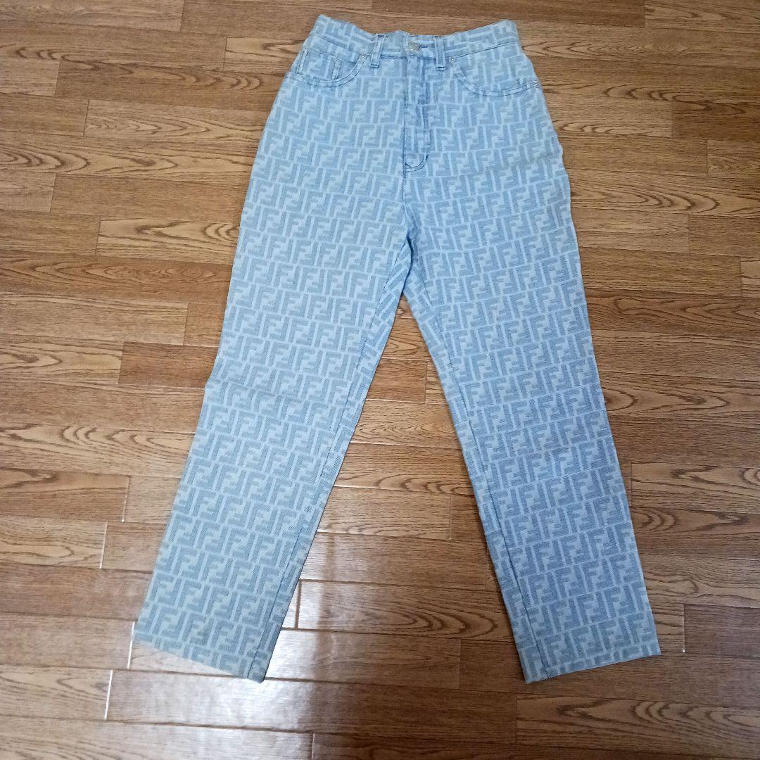 FENDI フェンディ デニム パンツ 　ズッカ柄　パンツ