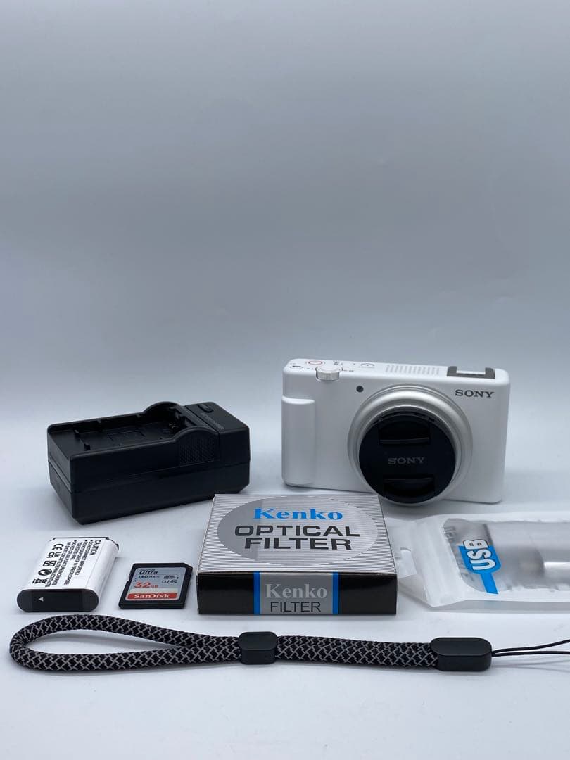 【返品保証・動作確認済】SONY ZV-1F ホワイト