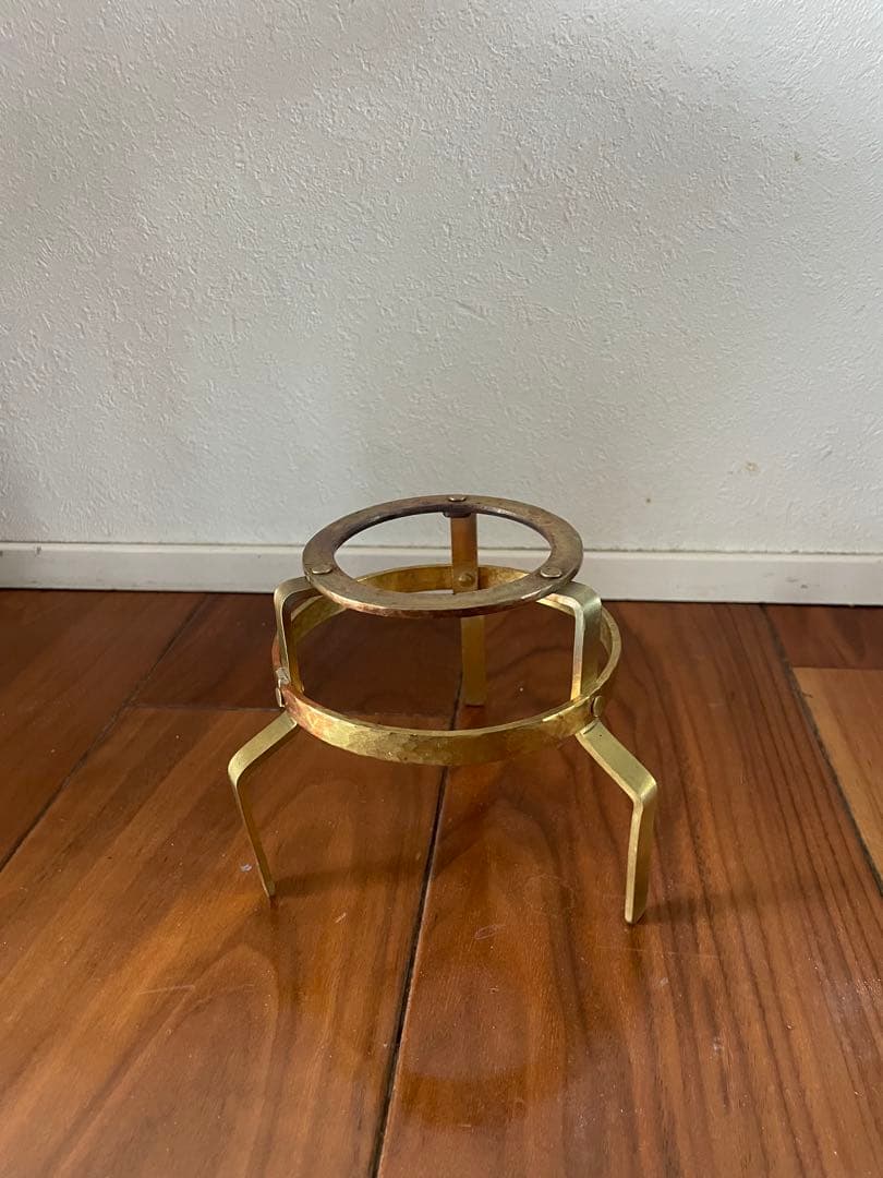 増子浩代　真鍮　三脚スタンド 茶道具　中国茶　アルコールランプ