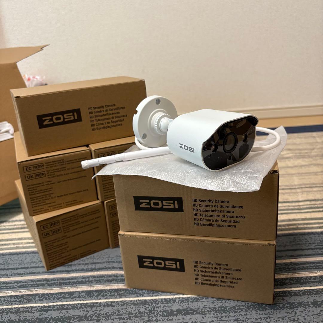 ZOSI HD防犯カメラ 8台セット