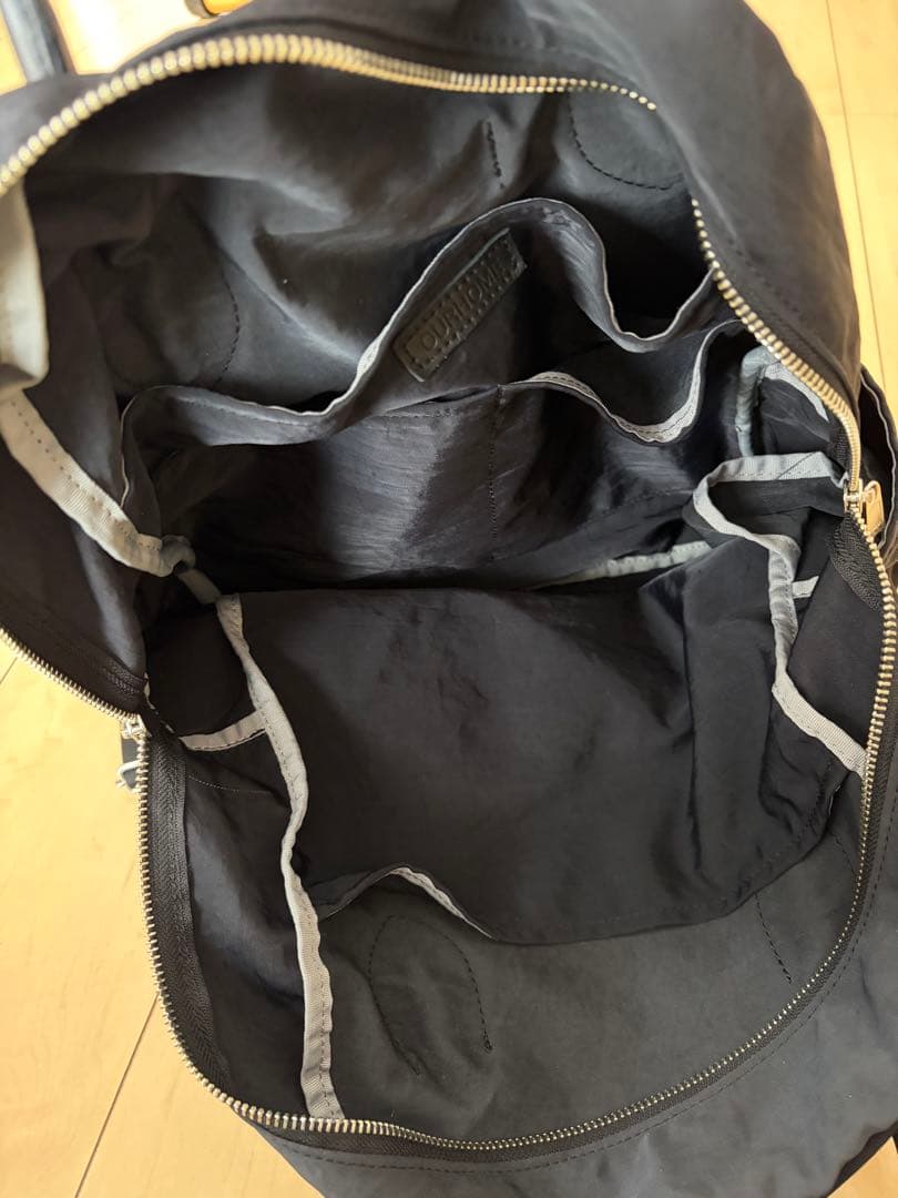 OUR レザー持ち手の2wayリュック