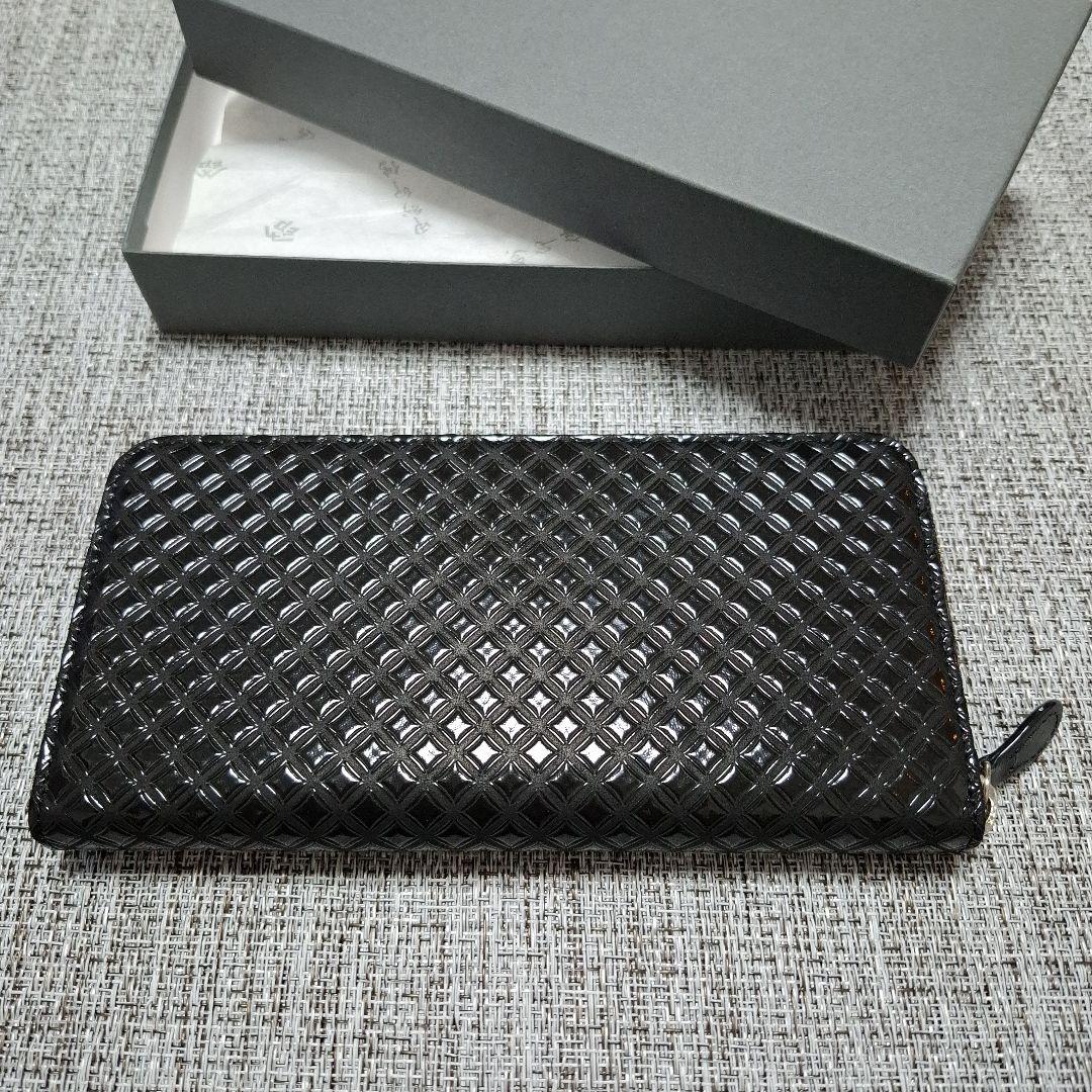 印傳屋　長財布　ラウンドファスナー