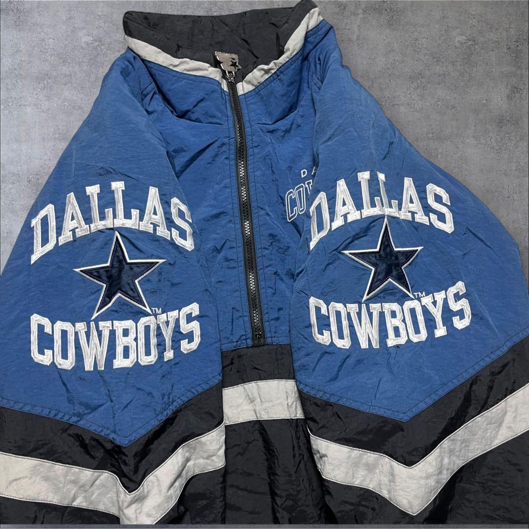 90s STARTER NFL カウボーイズ 中綿 ハーフジップジャケット